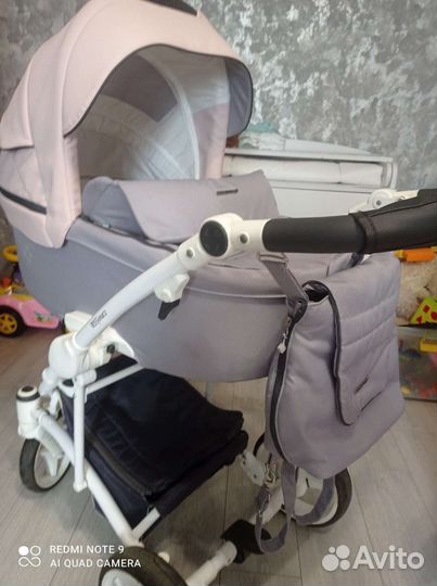Коляска 2 в 1 эко кожа