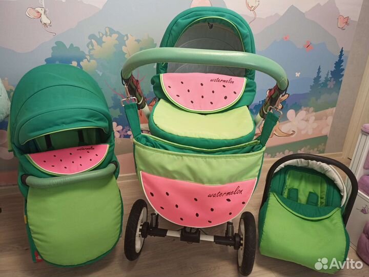 Коляска 3 в 1 DPG Watermelon