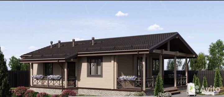 Домкомплект их сухого профилированного бруса