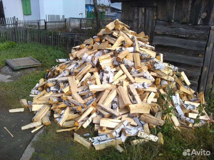 Дрова колотые берёза