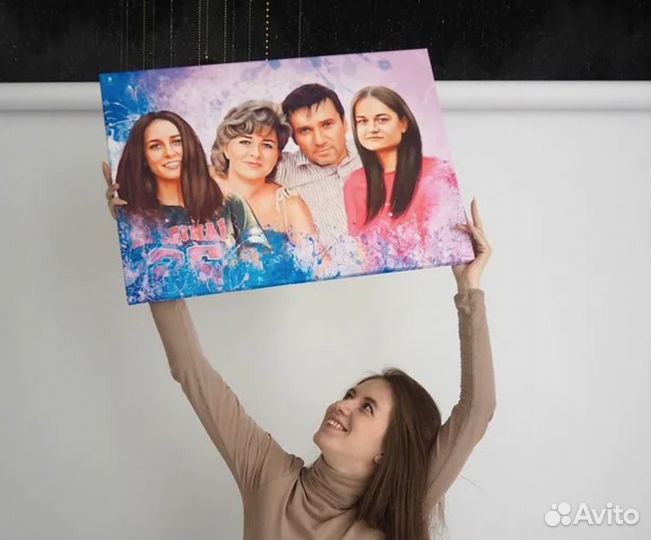Портрет на холсте по фото