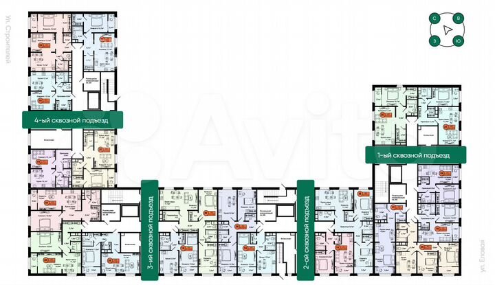 3-к. квартира, 78,6 м², 2/10 эт.