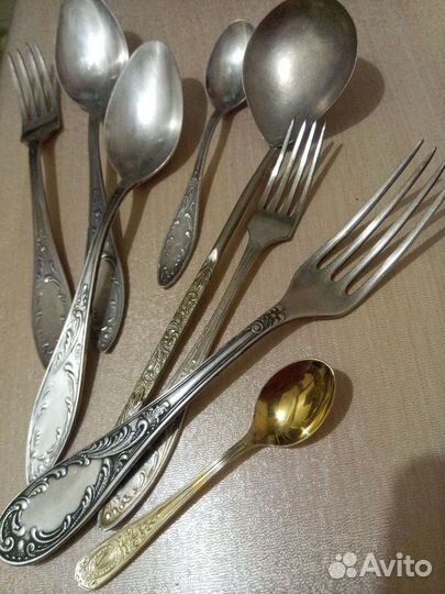 Столовые приборы мельхиор мнц СССР