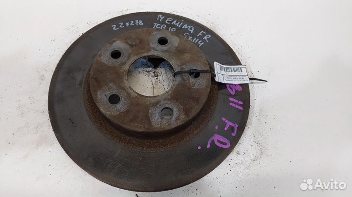 Диск тормозной toyota Estima Emina R1 92-99 Передн