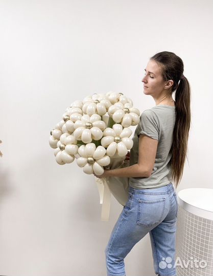 Ромашки из шаров