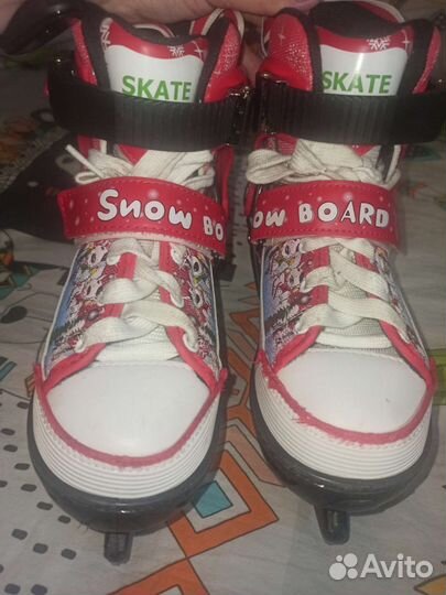 Коньки детские раздвижные 29-32