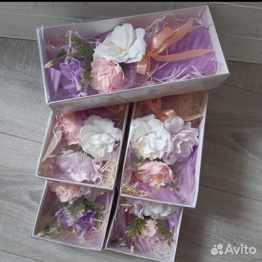 Мини букеты из мыльных роз