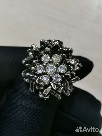 Серьги клипсы Бижутерия СССР Винтаж (Ч)