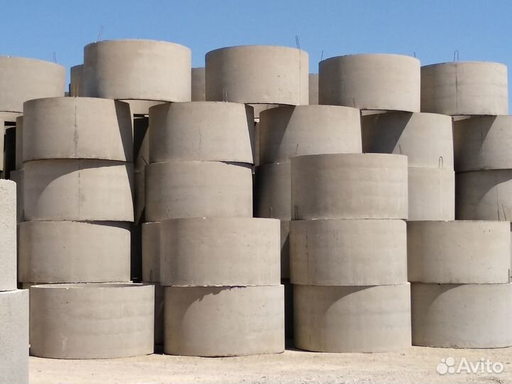 Бетонный септик стандарт 2х камерный под ключ