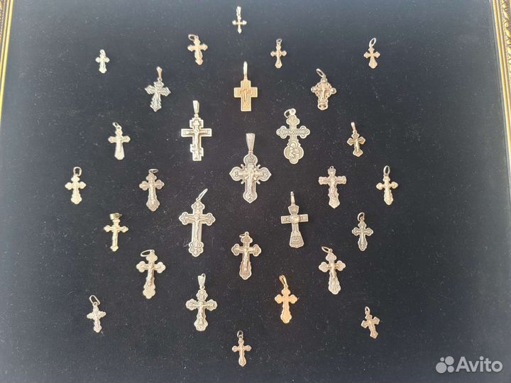 Крестик нательный серебро