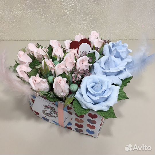 Букет. Розы. Подарок сладкий на свадьбу