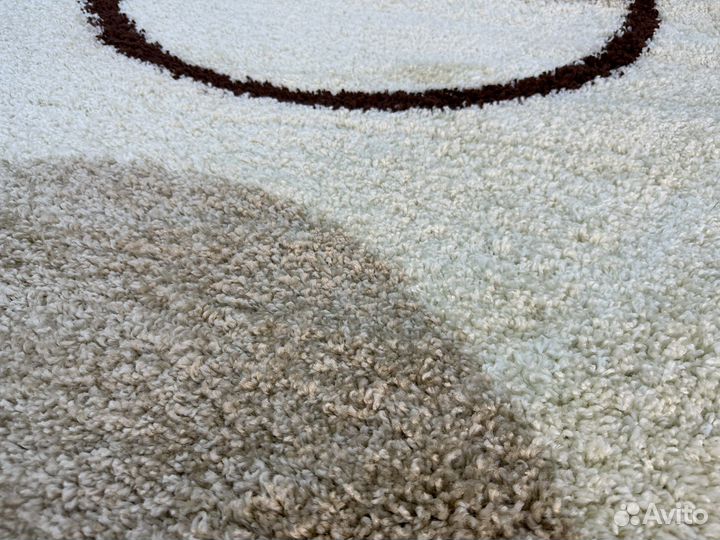 Ковер с высоким воросом 2х2 круг