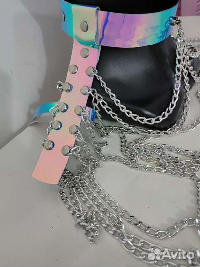 Эполеты с цепями на плечи Голографические