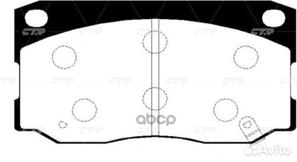 Колодки тормозные перед hyundai HD65 GK0482 CTR