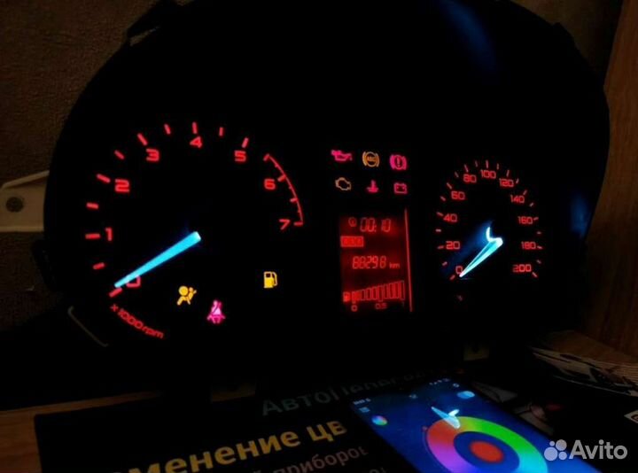 Щиток приборов ваз гранта калина пересвет