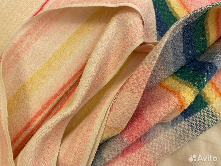 Полотенца х/б 1 шт новое полоска 70 на 155 СССР