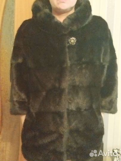 Шуба норковая ёлочка