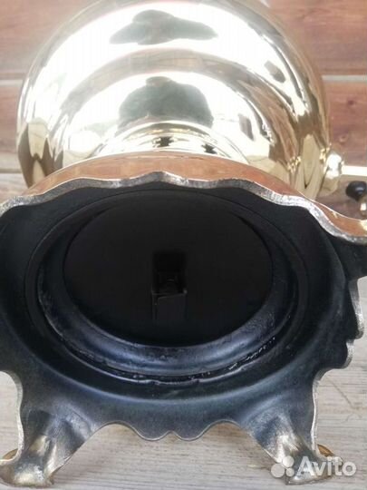 Самовар Тула 7л желтый