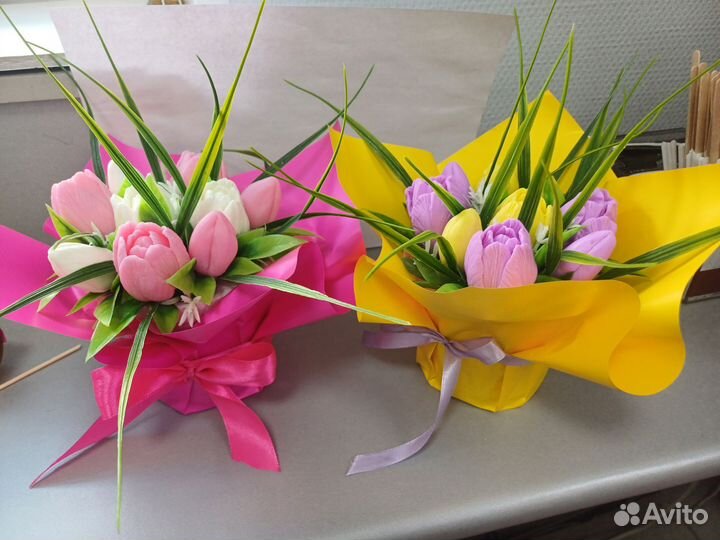 Букеты из мыла ручной работы