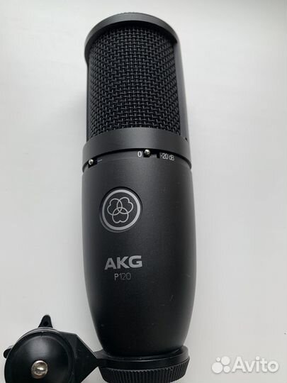 Студийный микрофон akg p 120+Микроф стойка Proel