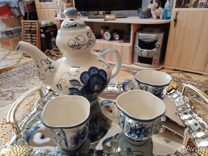 Уютный набор Гжель: кофейный