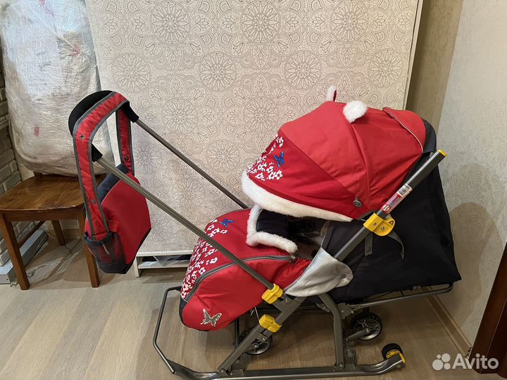 Детские санки коляска