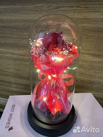 Подарок Мыльные розы в колбе