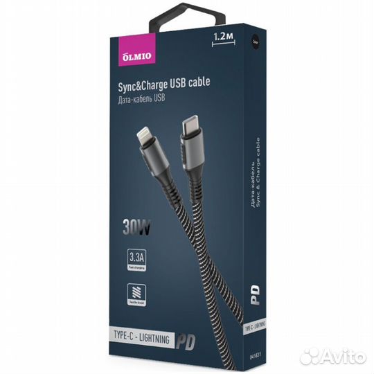 Кабель для Apple USB-C - Lightning Olmio #363890