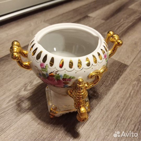 Самовар сувенирный Розовая Гжель СССР