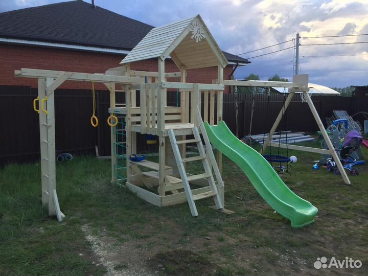 Игровые деревянные площадки