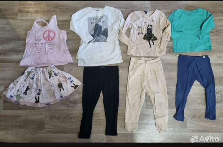 Вещи пакетом фирменная одежда для девочки 104р