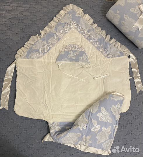 Конверт для новорожденного с шерстяным одеялом