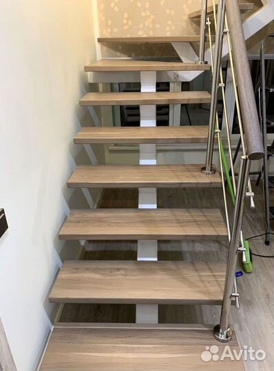 Изготовление лестниц из металлокаркаса межэтажная