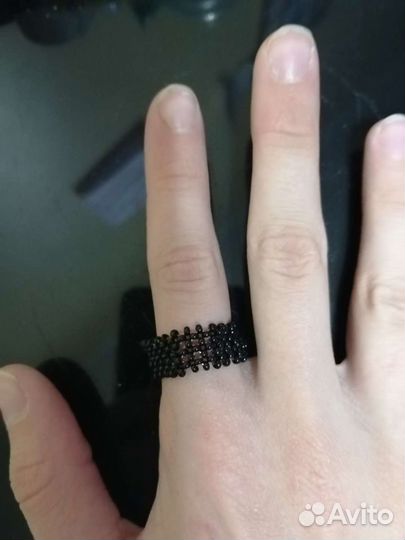Кольцо из бисера