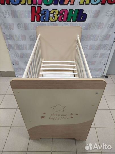 Детская кроватка маятник-ящик Cosmic
