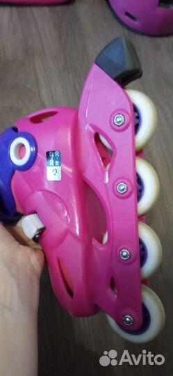 Ролики детские с защитой и шлемом