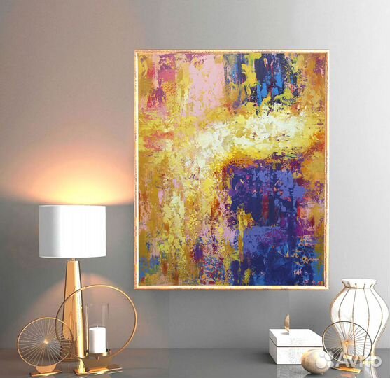 Картина абстрактная. Пересечение реальностей