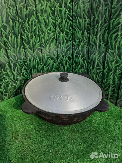 Узбекский чугунный казан 10 литров