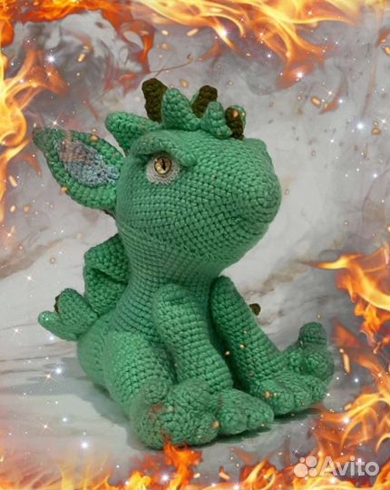 Вязаные игрушки дракон