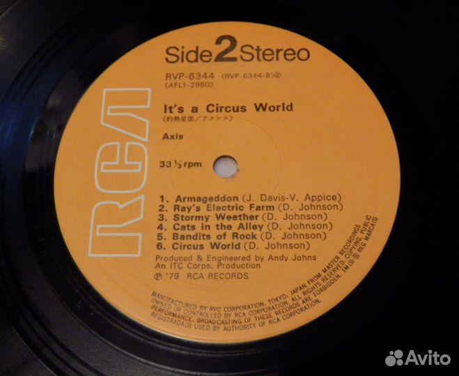 Axis - It's A Circus World 1979 Japan / Lp / EX