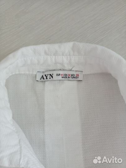 Белая рубашка 46 разм