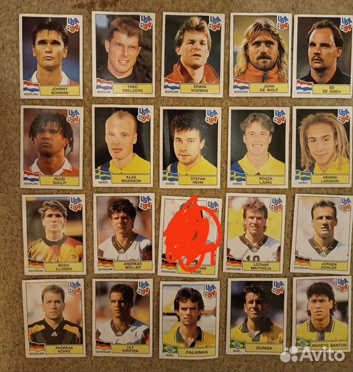 Наклейки panini чм 1994 Футбол