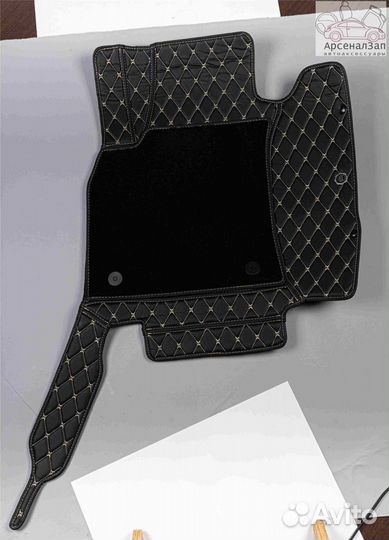 Коврики Опель Инсигния, 3D из экокожи черные