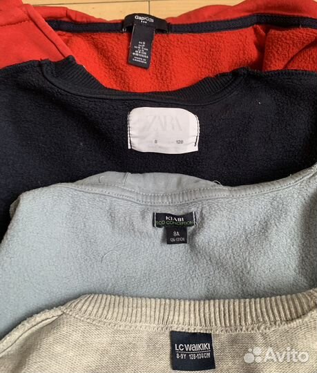 Кофты, лонгсливы. 7-8 Gap, Zara, H&M