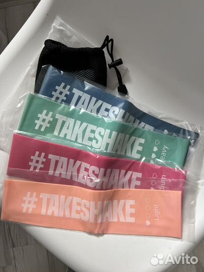 Латексные фитнес резинки ленты (набор) новые