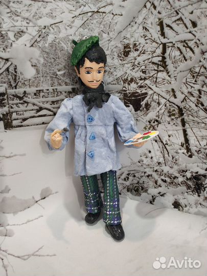 Ватные елочные игрушки