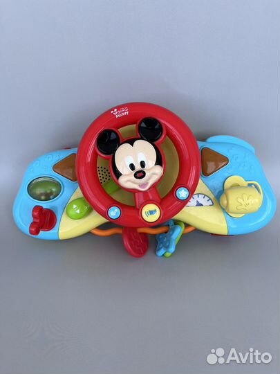 Музыкальный руль на коляску микки