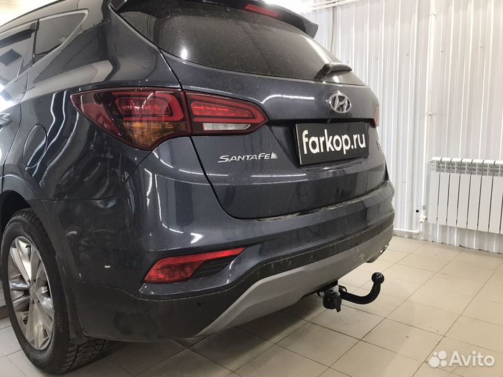 Фаркоп Лидер Плюс для Hyundai Santa Fe 2015-2018