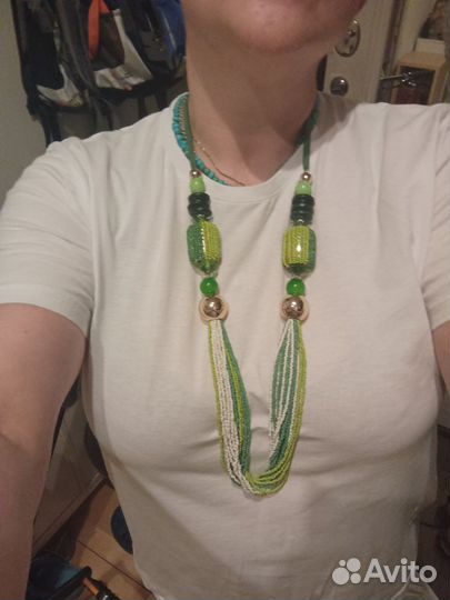 Колье из бисера