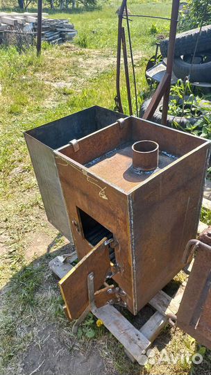 Печь для бани с баком